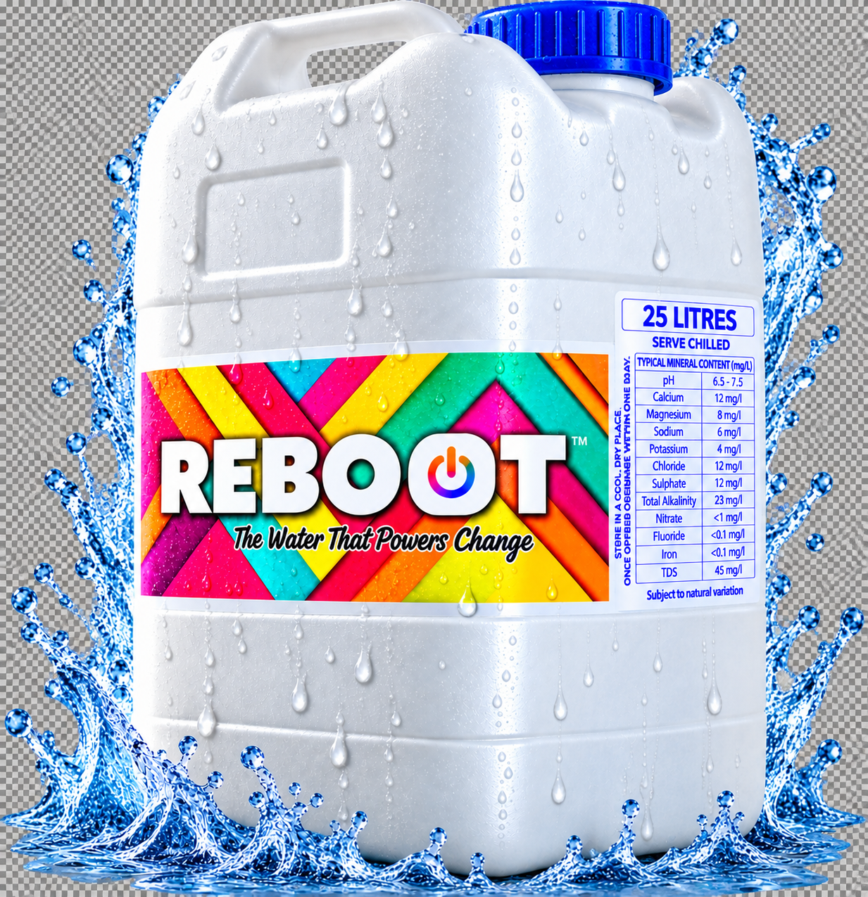 25 litre REBOOT reusable container without tap